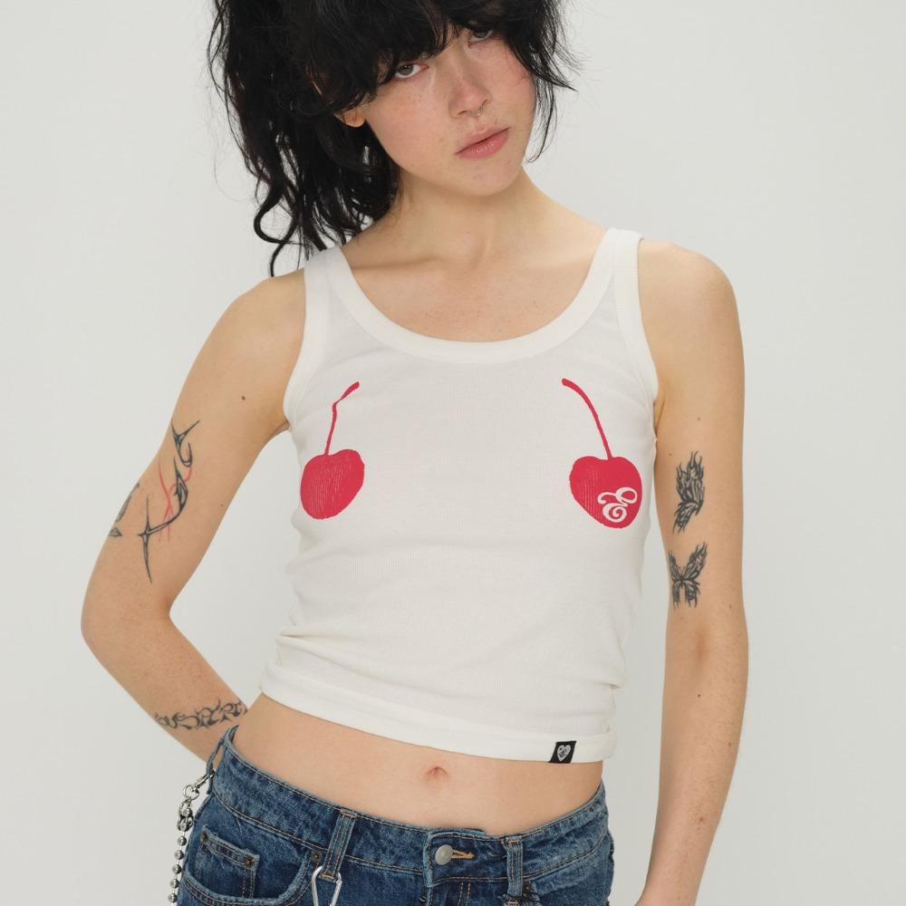 (예약/30일 출고)GRAPHIC SLEEVELESS (CHERRY)