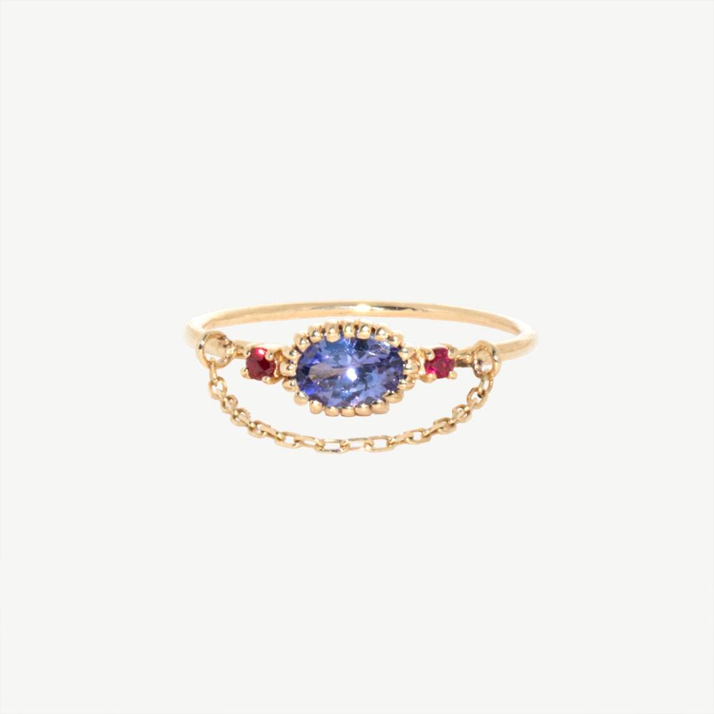 Kate ring_tanzanite,ruby