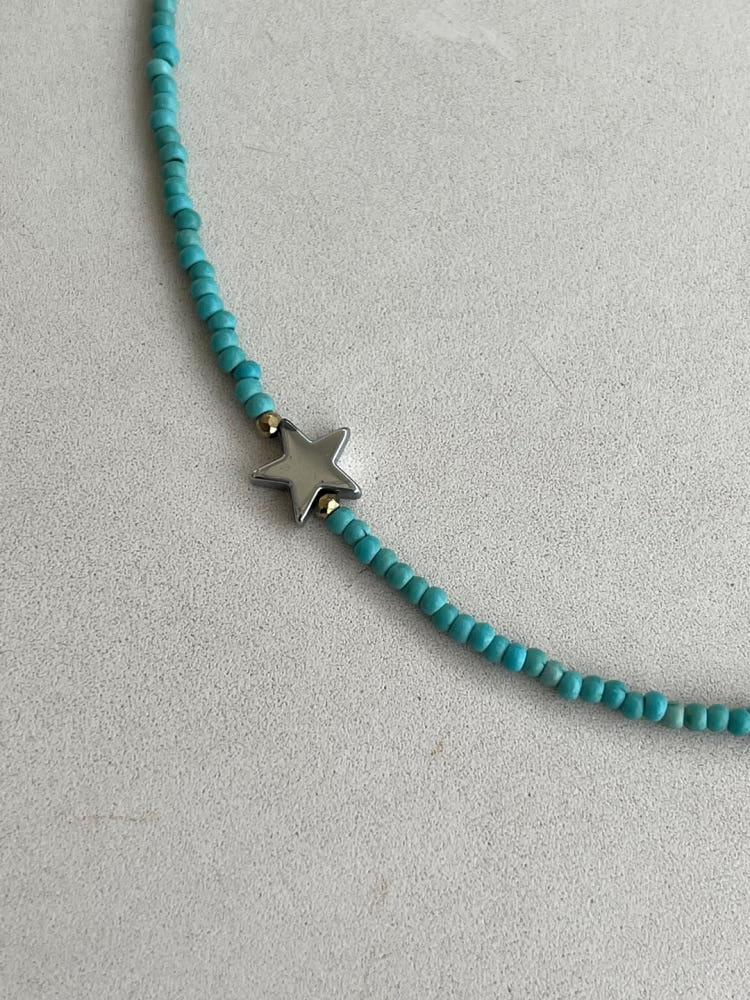 [오프더쉘] 헤마타이트 별 송석 원석 목걸이