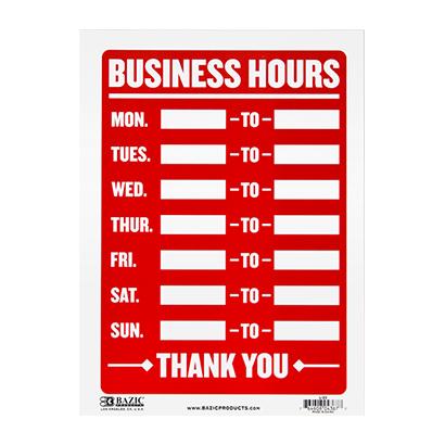 BAZIC business hours_12"x16"