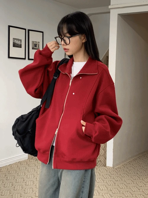 🍂24가을신상[탄탄이중지/고퀄리티/남녀공용] 로미 리벳 오버핏 투웨이 집업 자켓 -3colors