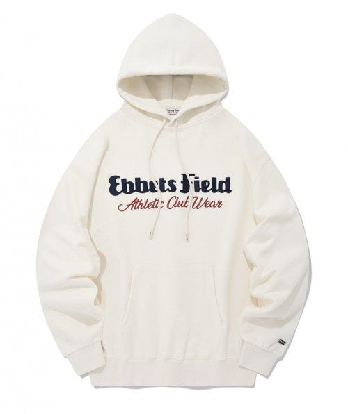 베이직 로고 후드 아이보리