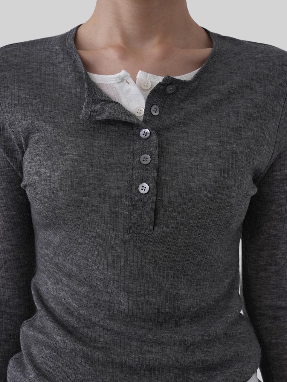 어텀 [made]레이어헨리티셔츠