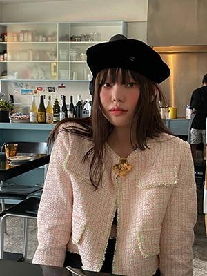 (freckle made♥)candy tweed crop jacket