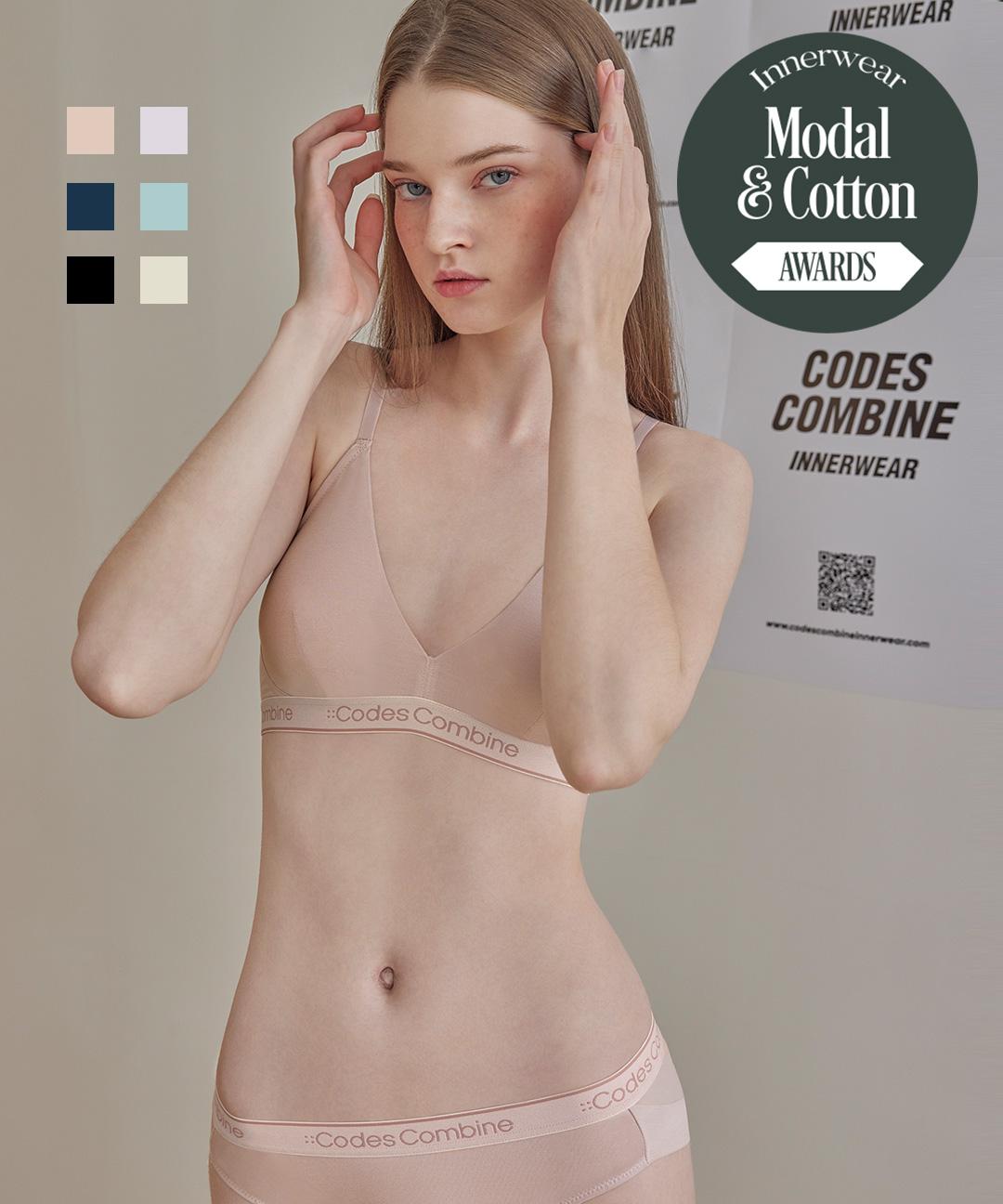 [직진][🏆NO.1] 모달 슬림아웃밴드 브라렛 팬티 세트 6 Colors