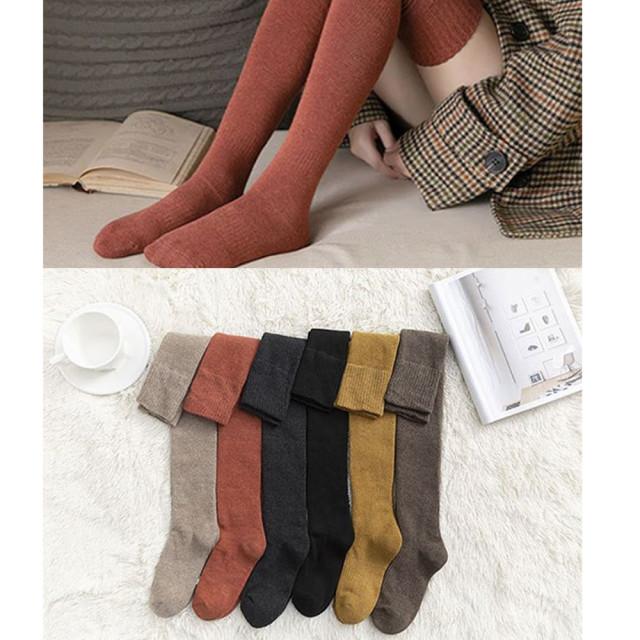 기모 필라테스양말 오버니삭스 기모 롱삭스 반스타킹 : 베젤가든