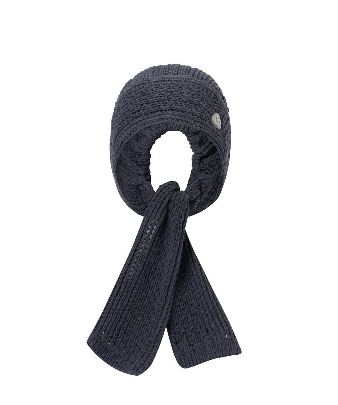 SCARF HAT CHARCOAL