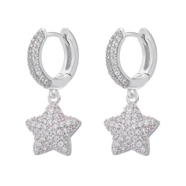 MINI STAR EARRING (WHITE)