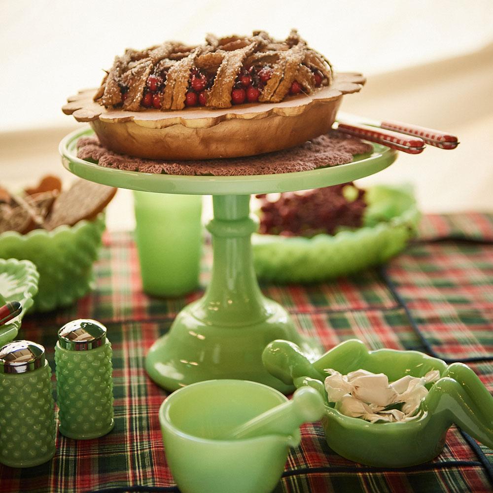 모서글라스 케이크 스탠드 27cm