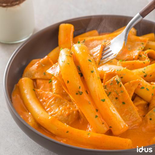 ⭐로제떡볶이⭐매콤달달꾸덕 롱밀떡 미도어묵