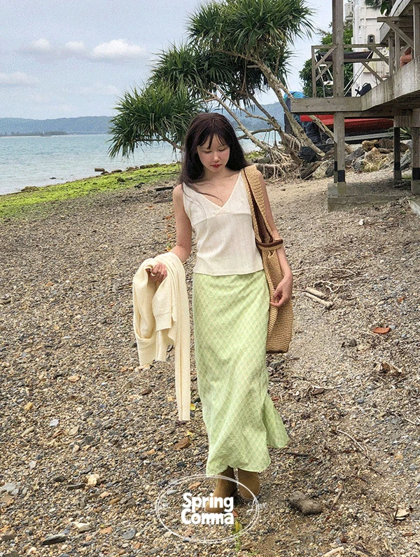 [당일/MADE/국내] 그라스 체크롱스커트 (단독주문만 당일 출고 가능!)