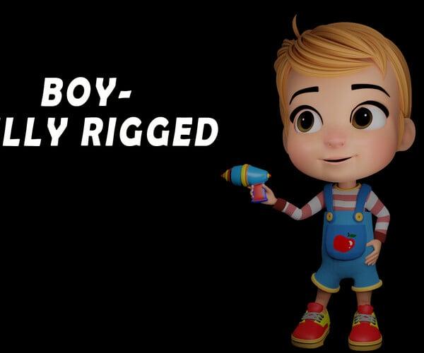 ArtStation - Cartoon Boy 2 fully rigged | Resources