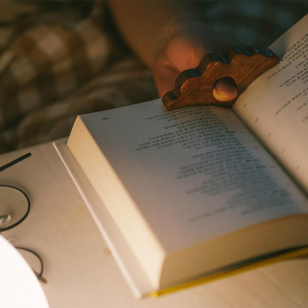 BA 오니프 조개 우드 독서링 북링