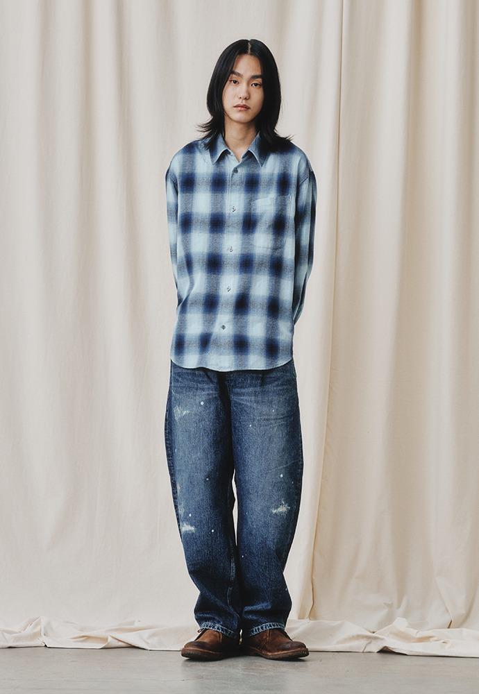 Marieta Ombre Check Shirts_ Liberty Blue