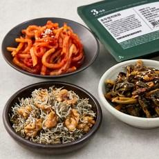 집반찬연구소 베스트 반찬 3종 A세트 무생채 + 시래기된장지짐 + 호두멸치볶음