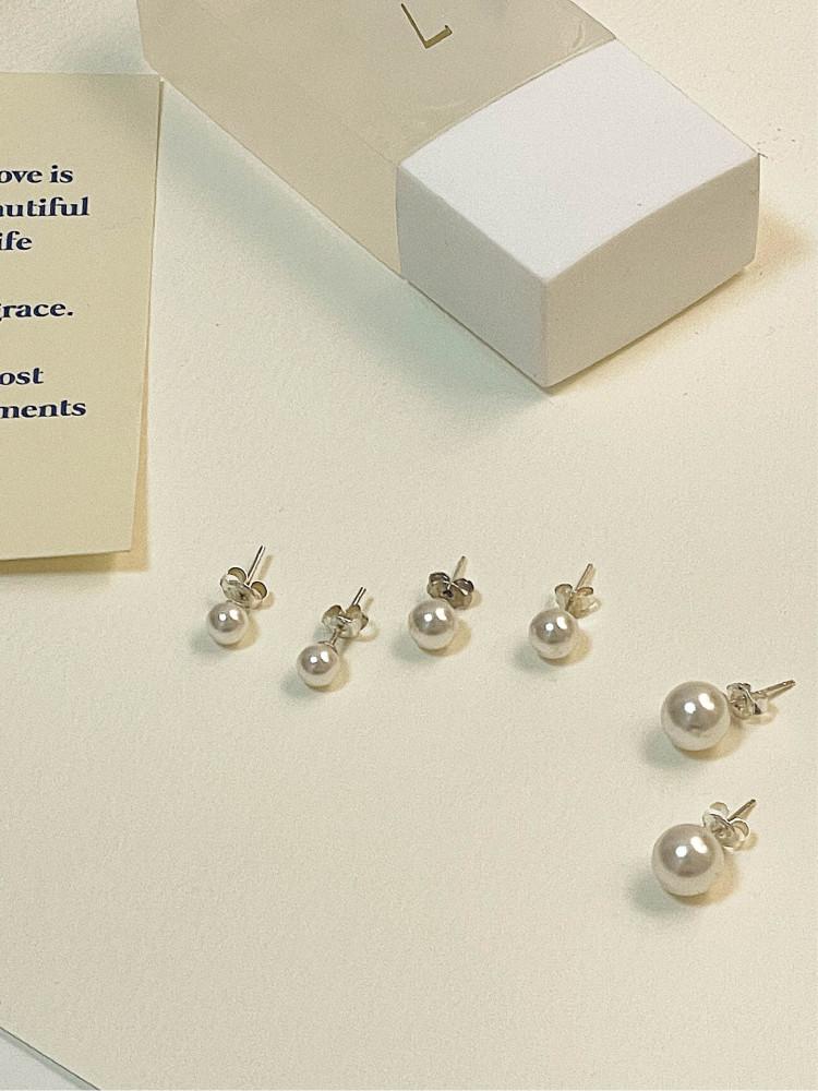 925실버 스와로브스키 진주귀걸이