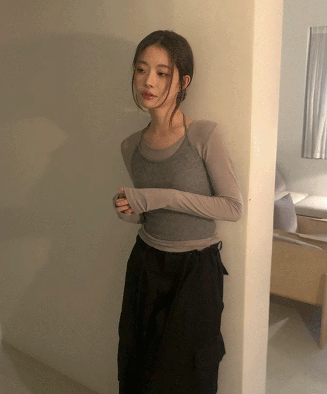 [겨울베스트⛄] 스킨 텐셀 워머 티 (5color)/레이어드/텐셀티/워머티