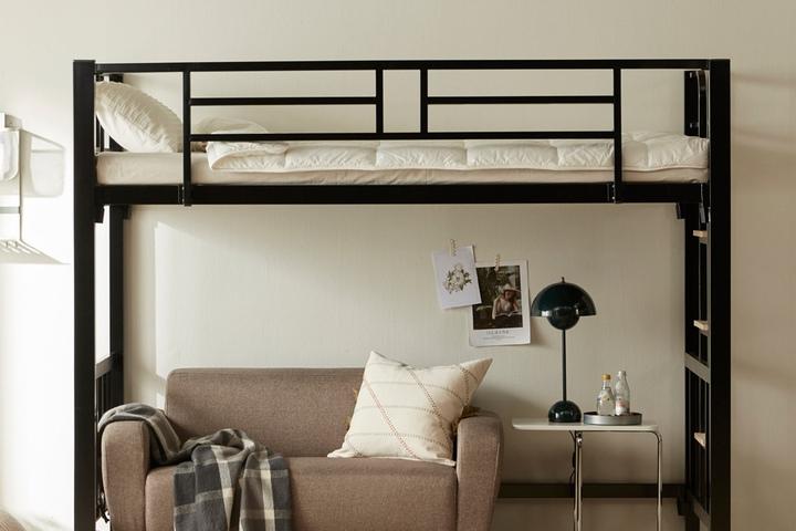 DW201 철제 벙커침대 사다리 일체형 프레임 (싱글 /슈퍼싱글)