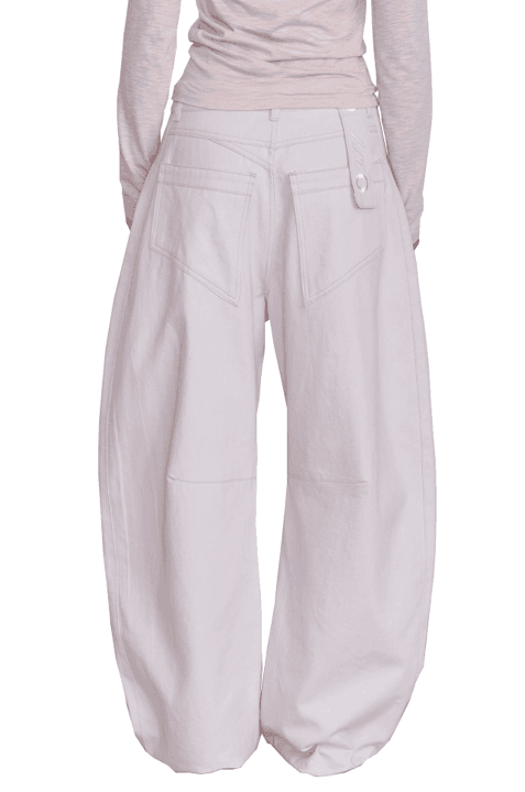 Curve Wide Jeans, Blush