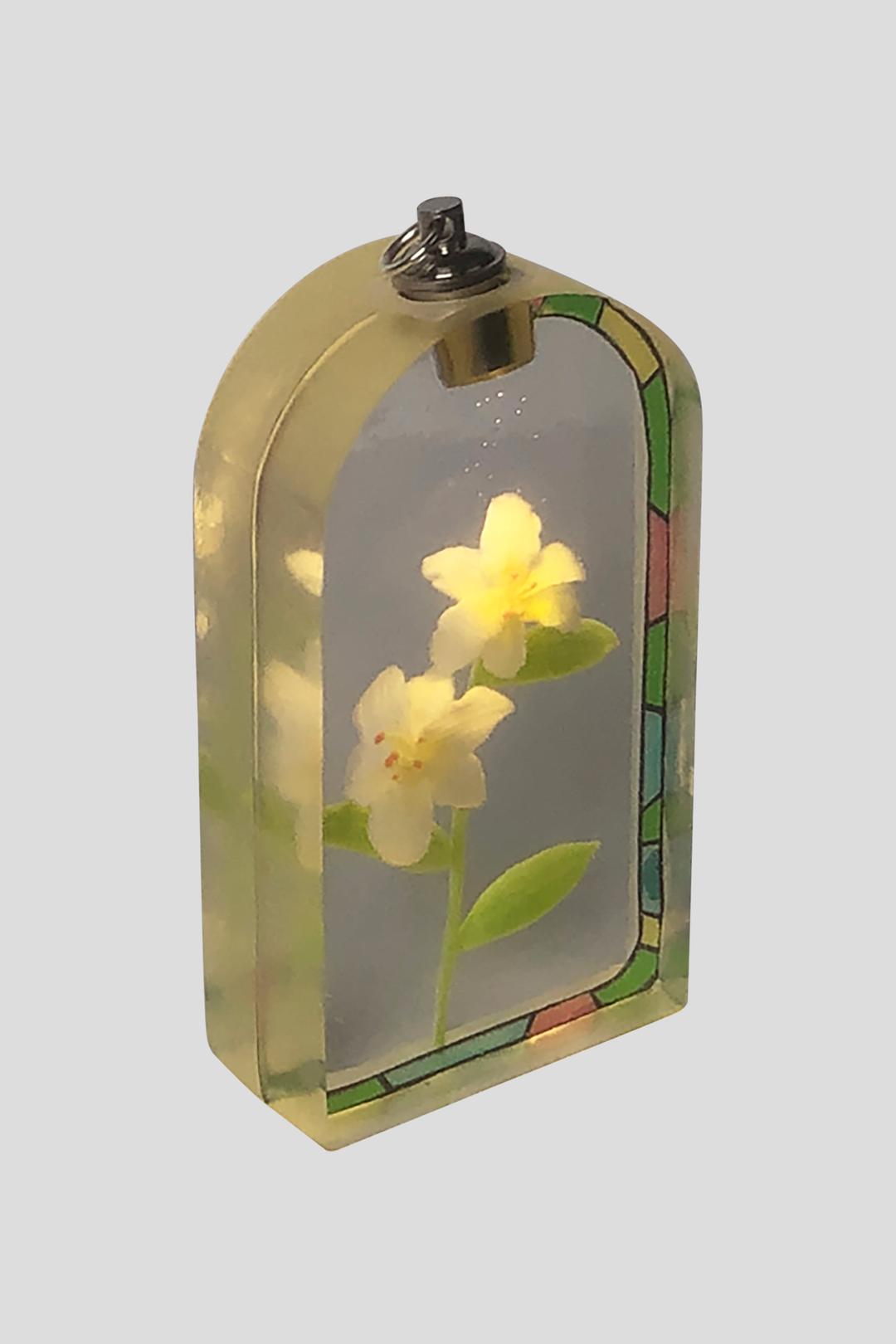 백합에 내린 이슬 오브제