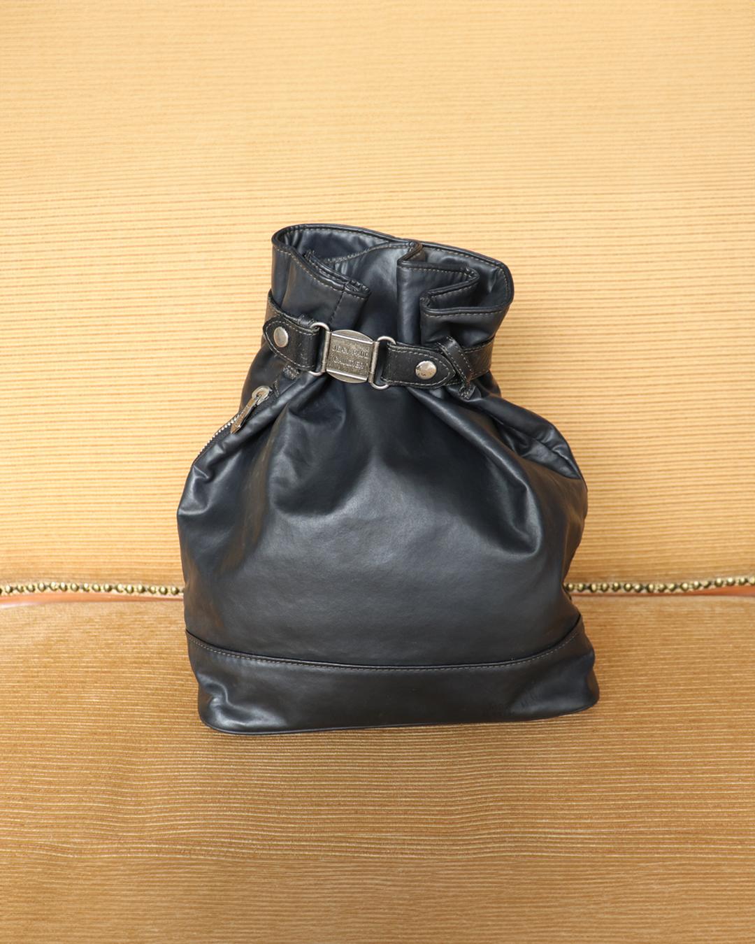 JEAN PAUL GAULTIER voyager leather backpack