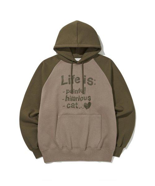 Life is RAGLAN HOODIE [4Color]
