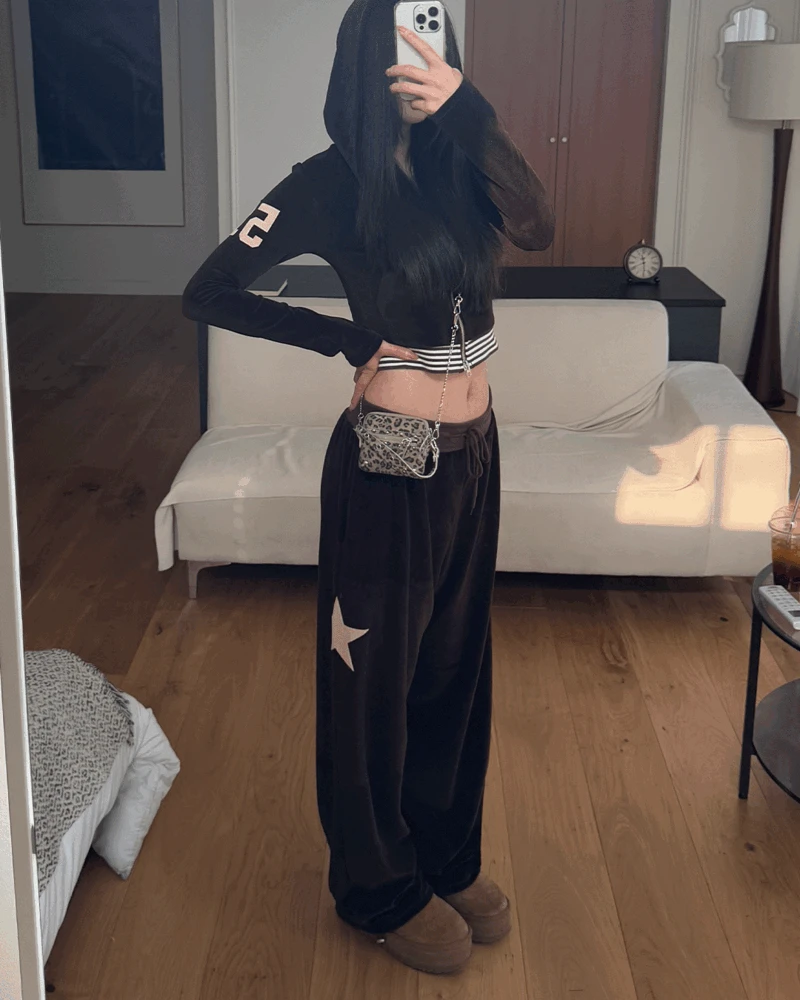 Star velvet pants (3 color)