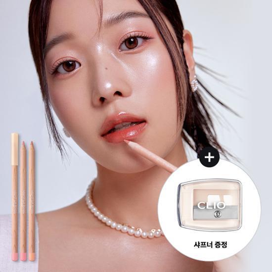 [NEW컬러추가/샤프너 증정] 클리오 벨벳 립펜슬 기획세트