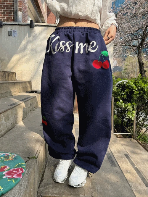 CHERRY JOGGER PANTS (3color)