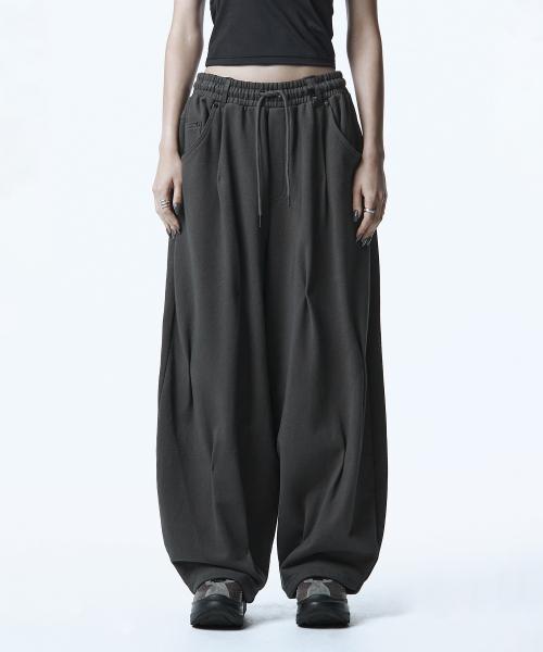 Bar-Tack Set-up Sweat Pants [ Charcoal ]