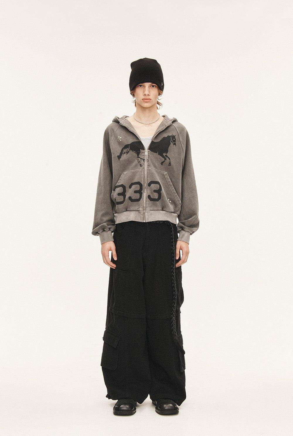 Midnight stud hoodie
