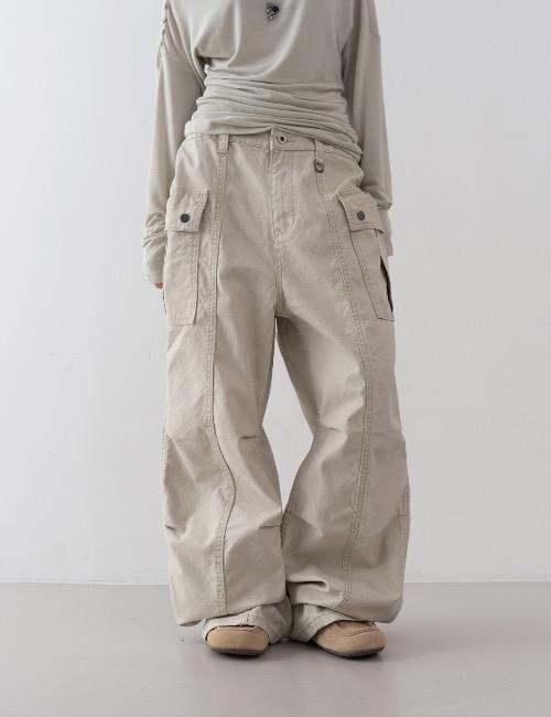 로웨어 deep dyeing pocket pants