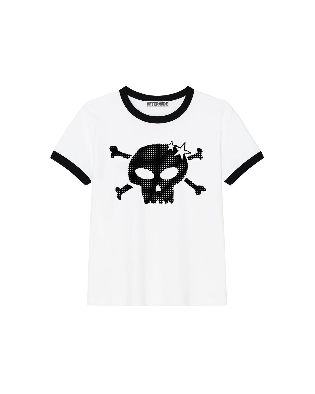 SKULL RINGER TEE (WHITE)