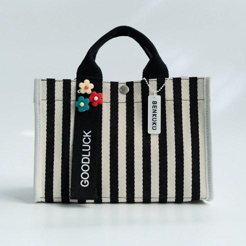 벤쿠쿠 여성 스트라이프 캔버스백 - 캔버스/에코백 | 쿠팡
