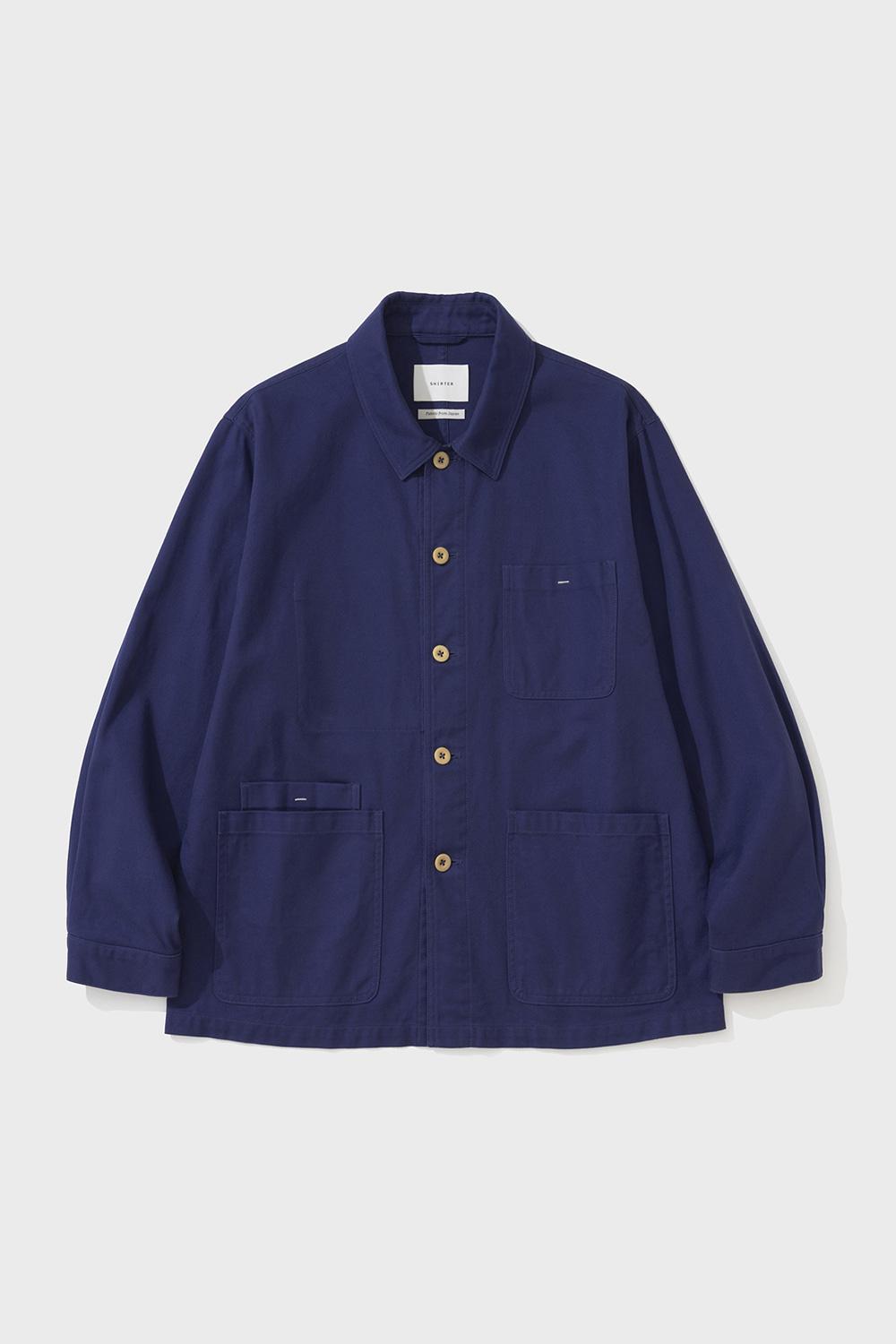 SERGE FRENCH WORKER JACKET (BLUE)