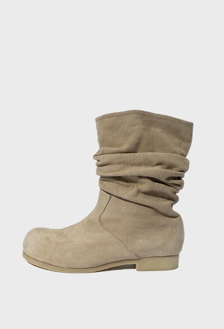 [WESKEN X NOTTZ] Draped Western Boots BEIGE