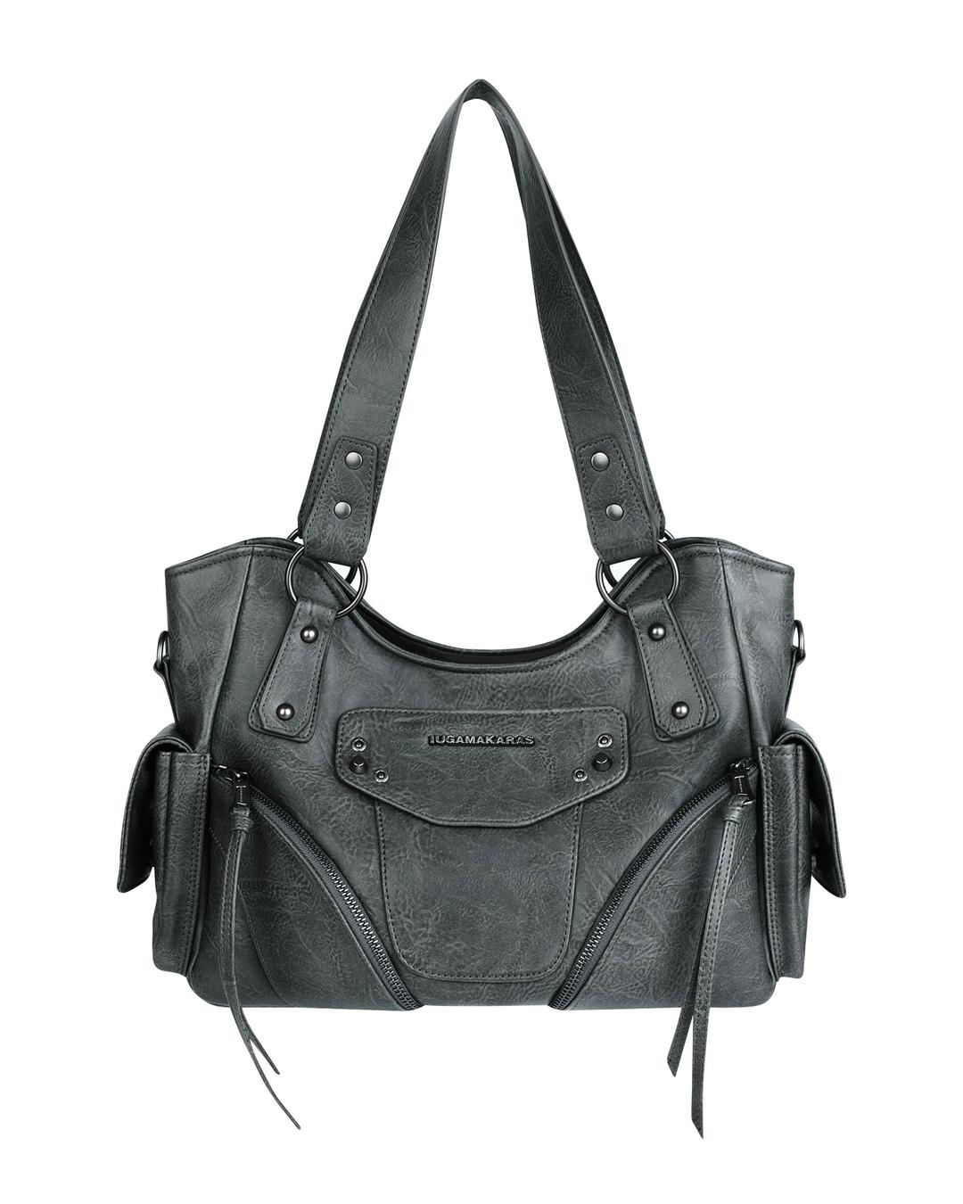 [PNF x IUGA] Studded Leather Shoulder Bag