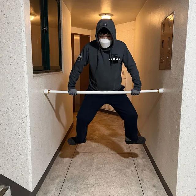 못없이 커튼봉 무타공 압축봉 길이조절 커튼달기