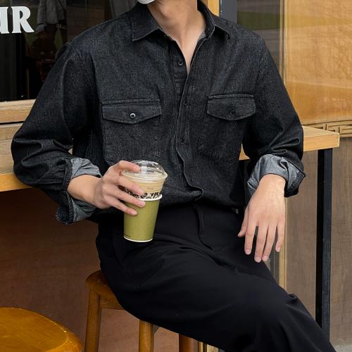 웨스턴 투포켓 데님 셔츠