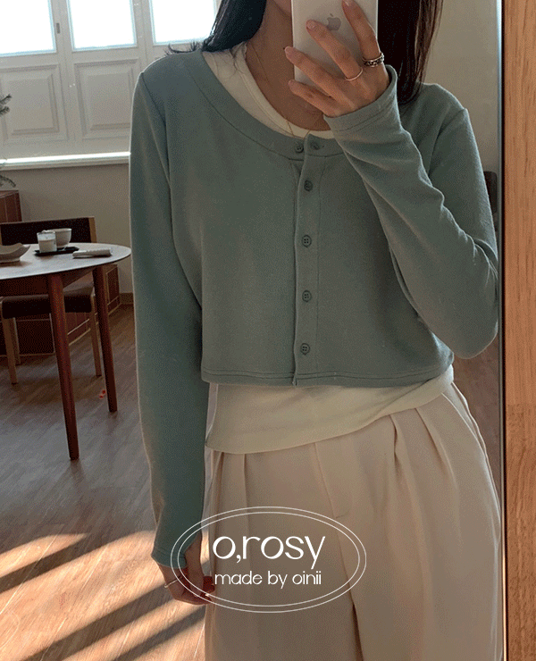 [o,rosy] youth cardigan