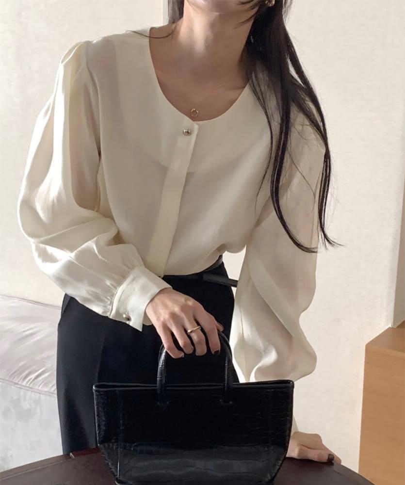 [당일 크림]르누보 미르 블라우스 (3col) renouveau