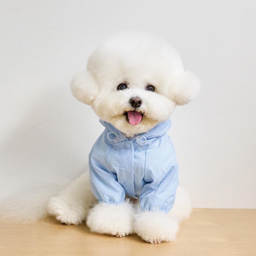 후드 윈드 자켓 _ 스카이