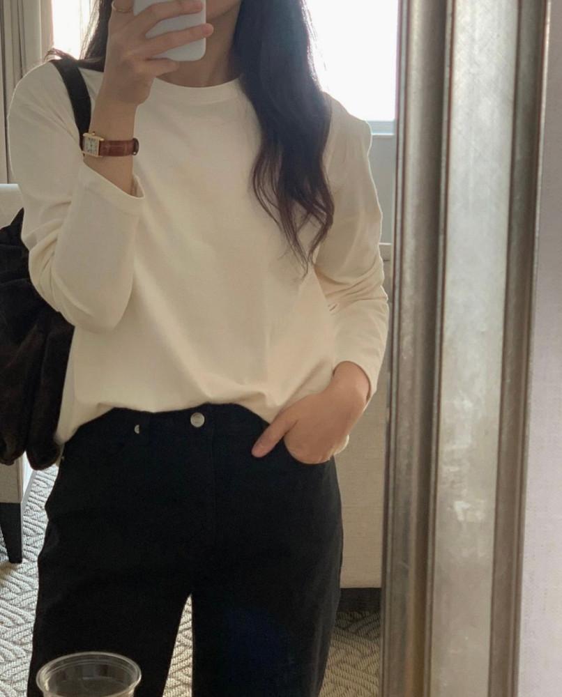 monique 모니크 베이직 기모 티(5color)