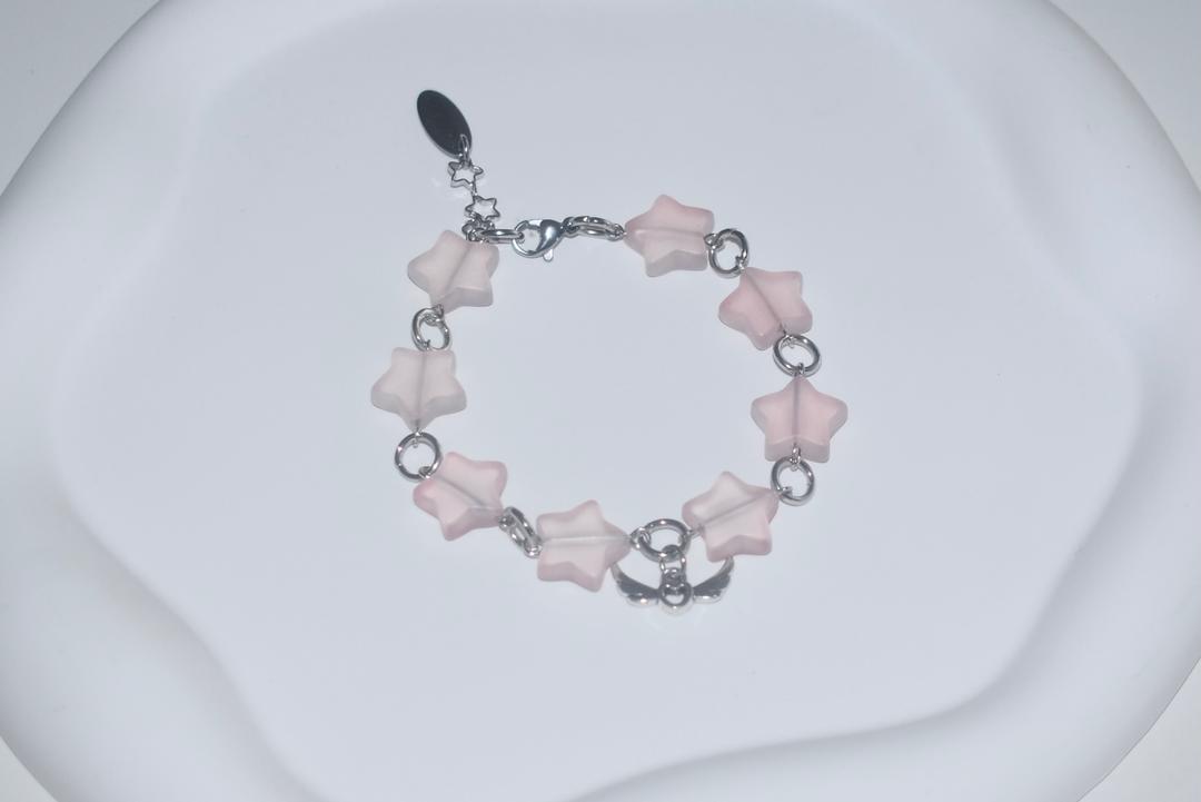Jelly Star Bracelet (Pink)