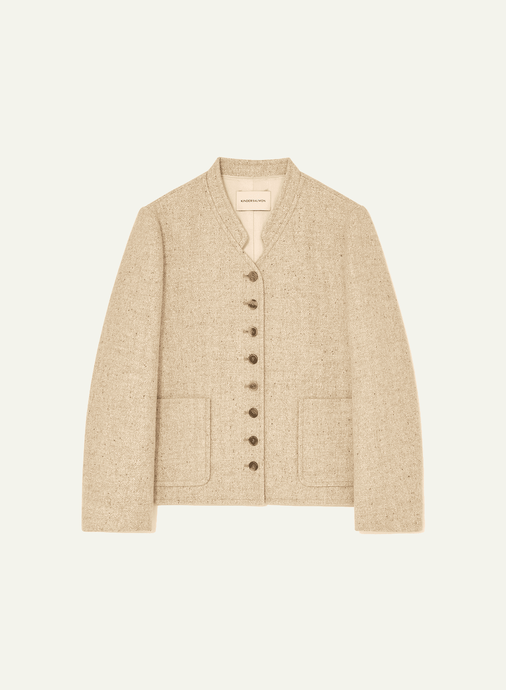 Camis Wool Silk Jacket Greige