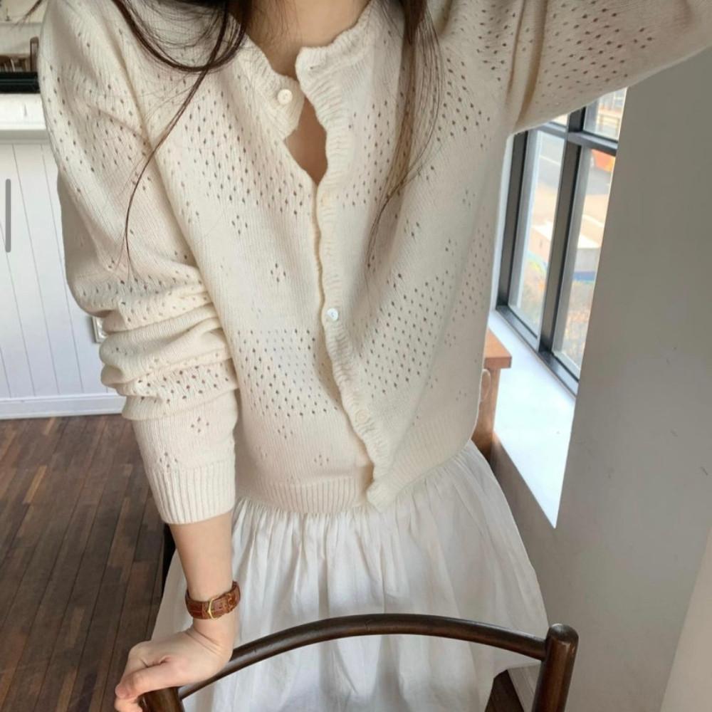 [아이보리 당일출고]오믈렛 러빙 그랜마 가디건 3col