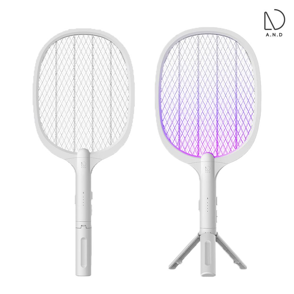 [앤드] 2IN1 UV 충전식 해충퇴치 전기 모기채 4,800mAh