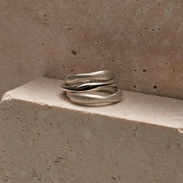 #205 Vasar Light Ring (silver 925, 18k gold)