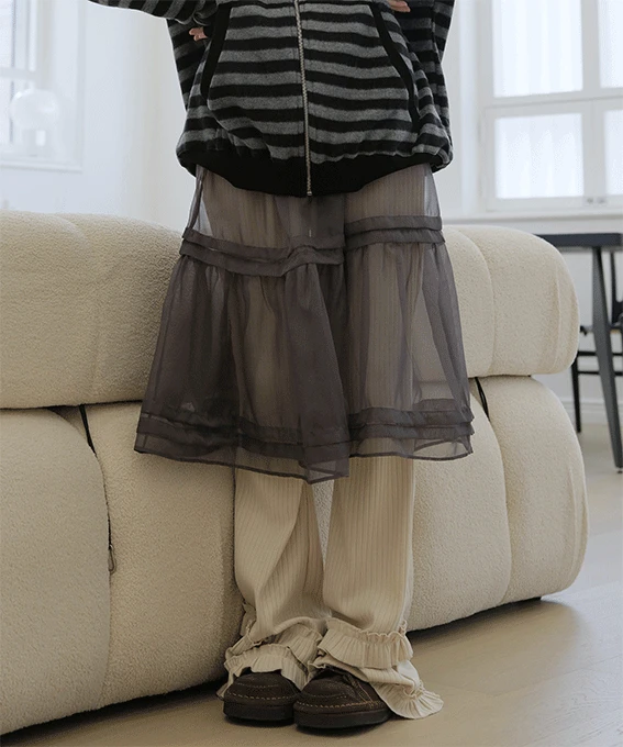 쉐잎 시스루 레이어드 sk 2color