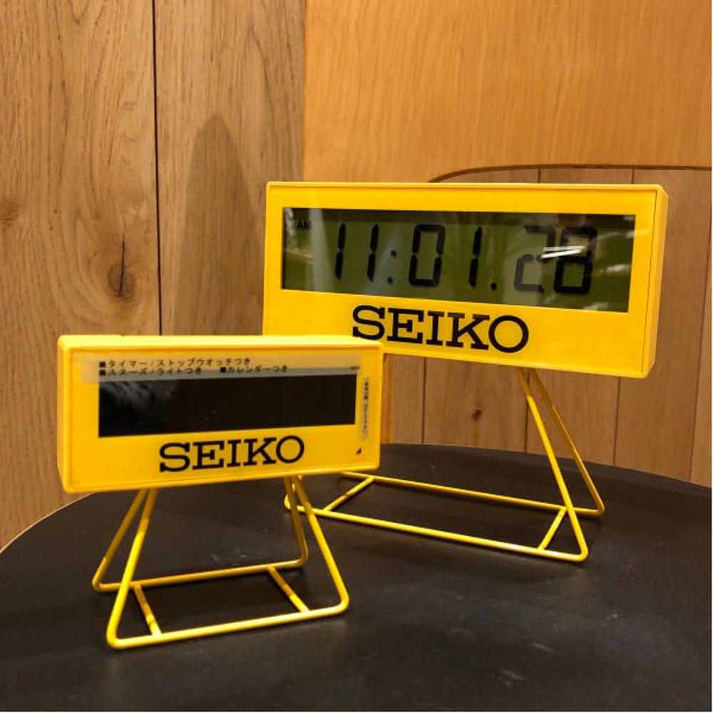 세이코 탁상시계 SPORTS TIMER CLOCK 옐로우 (스몰,미듐)
